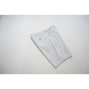 Banana Republic Aiden Seersucker Shorts Casual Prep Striped Mens Size 35